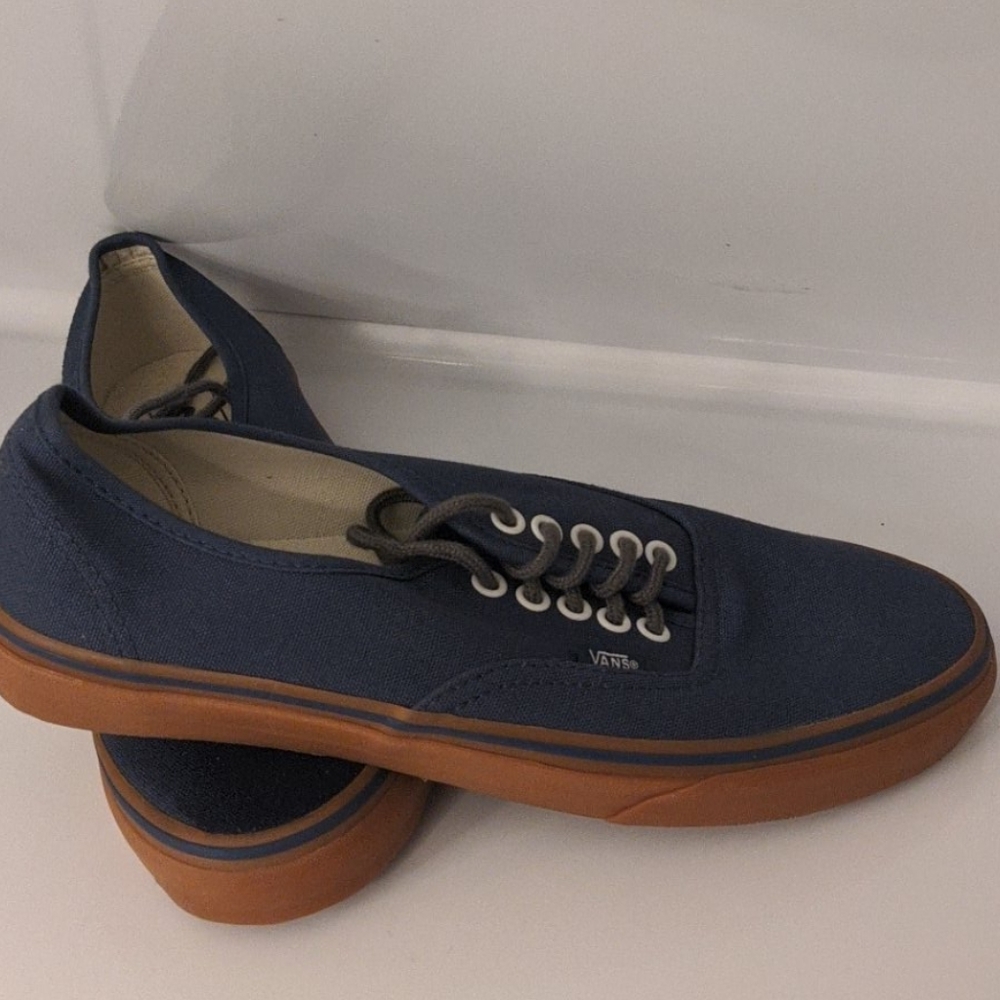 Blue van shoes